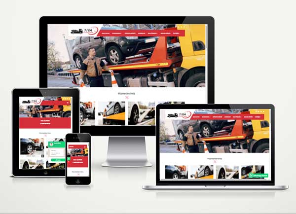 Oto Kurtarma / Oto Çekici Web Sitesi