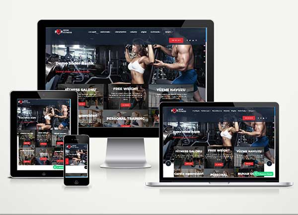 Fitness & GYM Salonu Web Sitesi