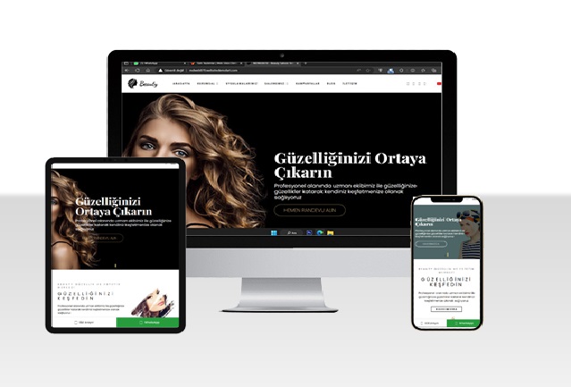 Kuaför / Güzellik Salonu Web Sitesi