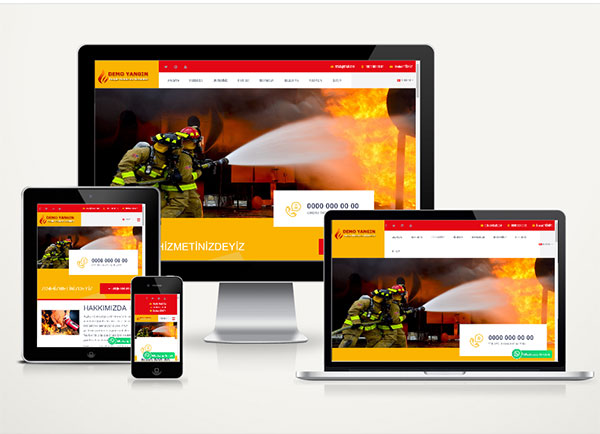 Yangın Söndürme Firması Web Sitesi