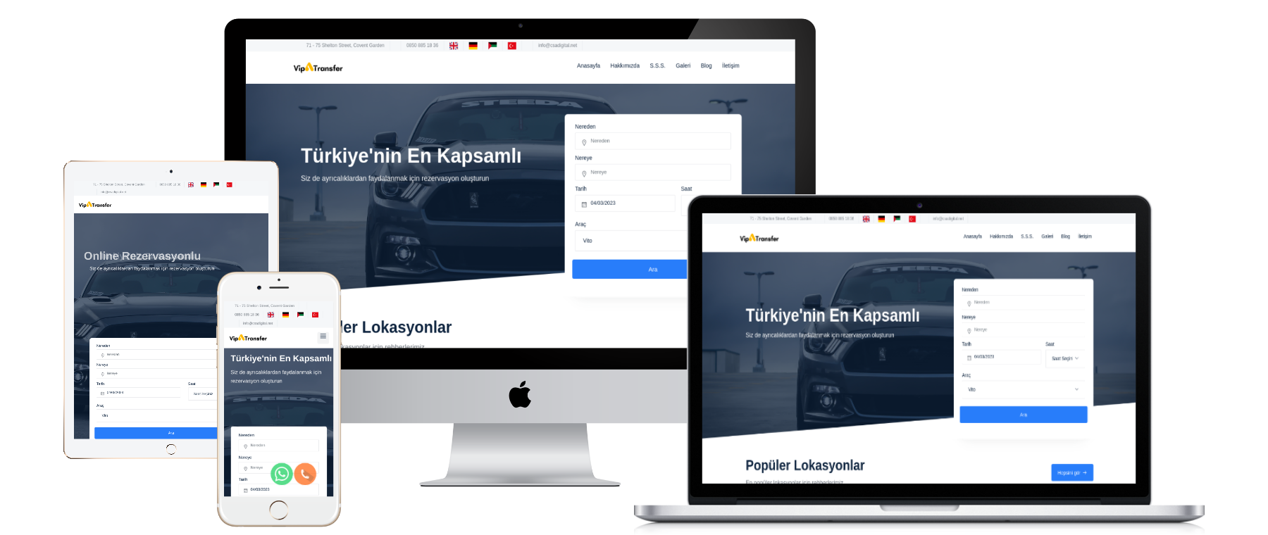 Havaalanı VIP Transfer  Web Sitesi